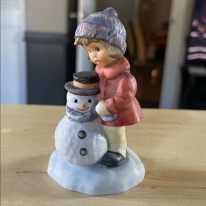 Berta Hummel Goebel figurine vtg W Germany Gift for Snowman Christmas frosty mcm